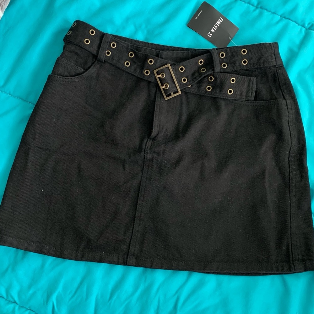 90s Style Belted Mini Skirt NWT